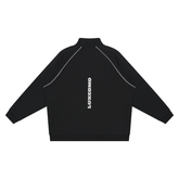 Reflection Striped Raglan Sleeve  Jacket